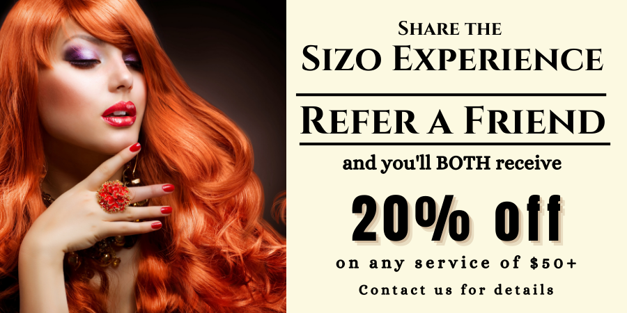 Refer a friend and get 20% off services $50 or more banner